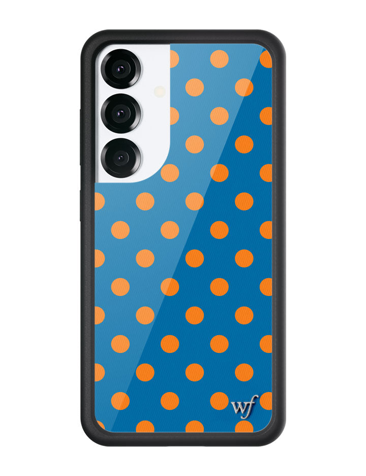 Polka Dot | Blue and Orange Samsung Galaxy Case - Aaria Tees Aaria Tees
