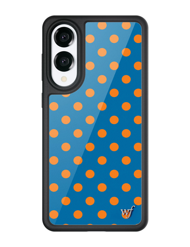 Polka Dot | Blue and Orange Samsung Galaxy Case - Aaria Tees Aaria Tees