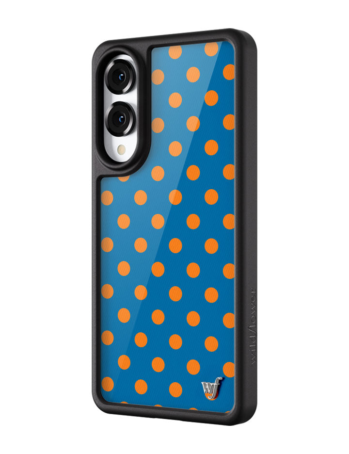 Polka Dot | Blue and Orange Samsung Galaxy Case - Aaria Tees Aaria Tees
