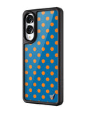 Polka Dot | Blue and Orange Samsung Galaxy Case - Aaria Tees Aaria Tees