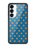 Polka Dot | Blue and Orange Samsung Galaxy Case - Aaria Tees Aaria Tees