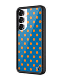 Polka Dot | Blue and Orange Samsung Galaxy Case - Aaria Tees Aaria Tees