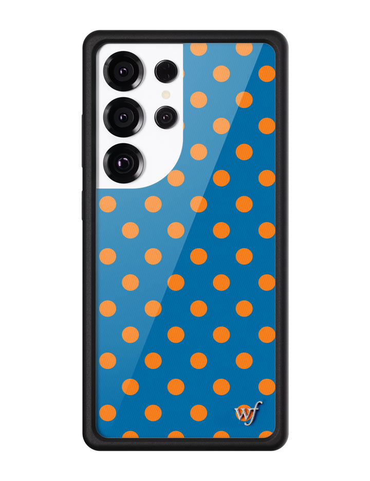 Polka Dot | Blue and Orange Samsung Galaxy Case - Aaria Tees Aaria Tees
