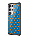 Polka Dot | Blue and Orange Samsung Galaxy Case - Aaria Tees Aaria Tees