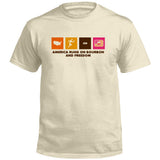 America Runs on Bourbon and Freedom (Front) Aaria Tees