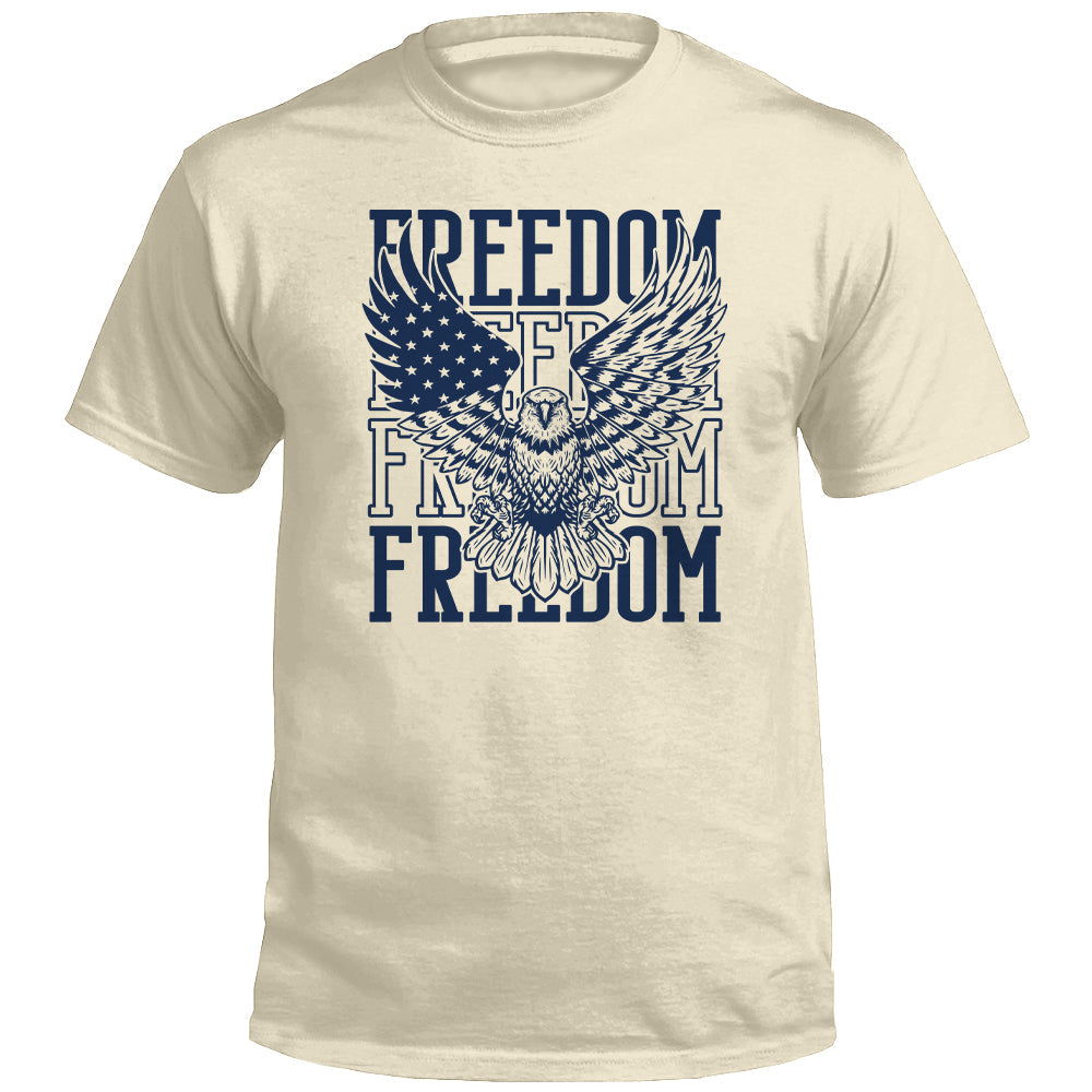 Freedom Repeated Eagle (Front) - Aaria Tees Aaria Tees