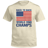 Back to Back World War Champs (Front) Aaria Tees