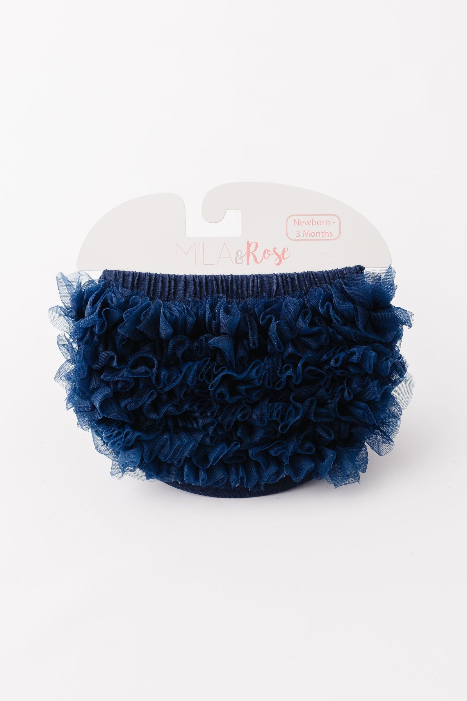 Navy Blue Ruffle Bum Bloomer - Aaria Tees Aaria Tees