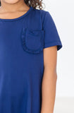 Navy T-Shirt Dress - Aaria Tees Aaria Tees