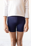 Navy Twirl Shorts - Aaria Tees Aaria Tees