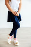 Navy Twirl Skegging - Aaria Tees Aaria Tees