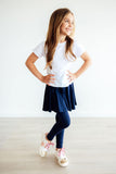 Navy Twirl Skegging - Aaria Tees Aaria Tees