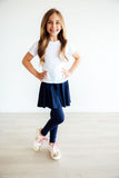 Navy Twirl Skegging - Aaria Tees Aaria Tees