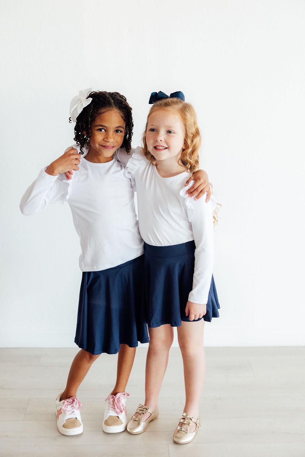 Navy Twirl Skort - Aaria Tees Aaria Tees