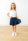 Navy Twirl Skort - Aaria Tees Aaria Tees