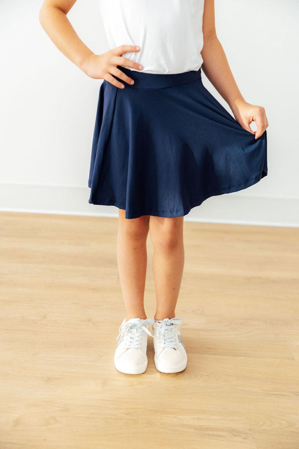 Navy Twirl Skort - Aaria Tees Aaria Tees