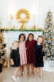 Cranberry Velvet Sequin Dress - Aaria Tees Aaria Tees