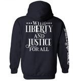 With Liberty And Justice For All Aaria Tees