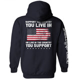 Support The Country You Live In Flag Aaria Tees