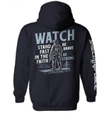 Watch Stand Fast in the Faith (Back Print) Aaria Tees