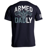 Armed and Dadly Aaria Tees