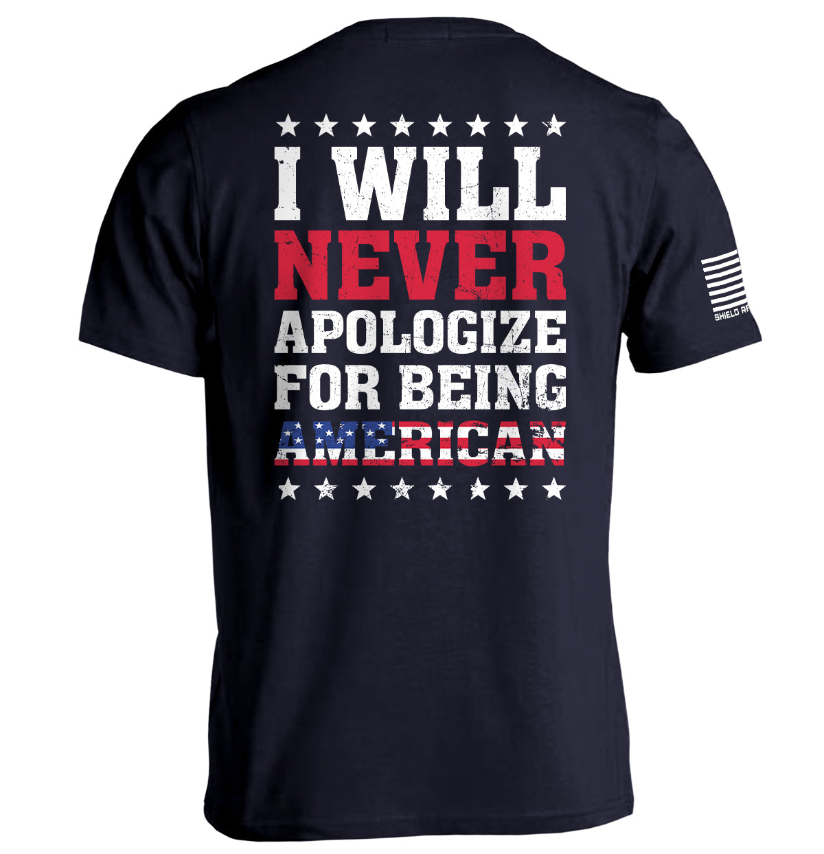 I Will Never Apologize For Being American - Aaria Tees Aaria Tees