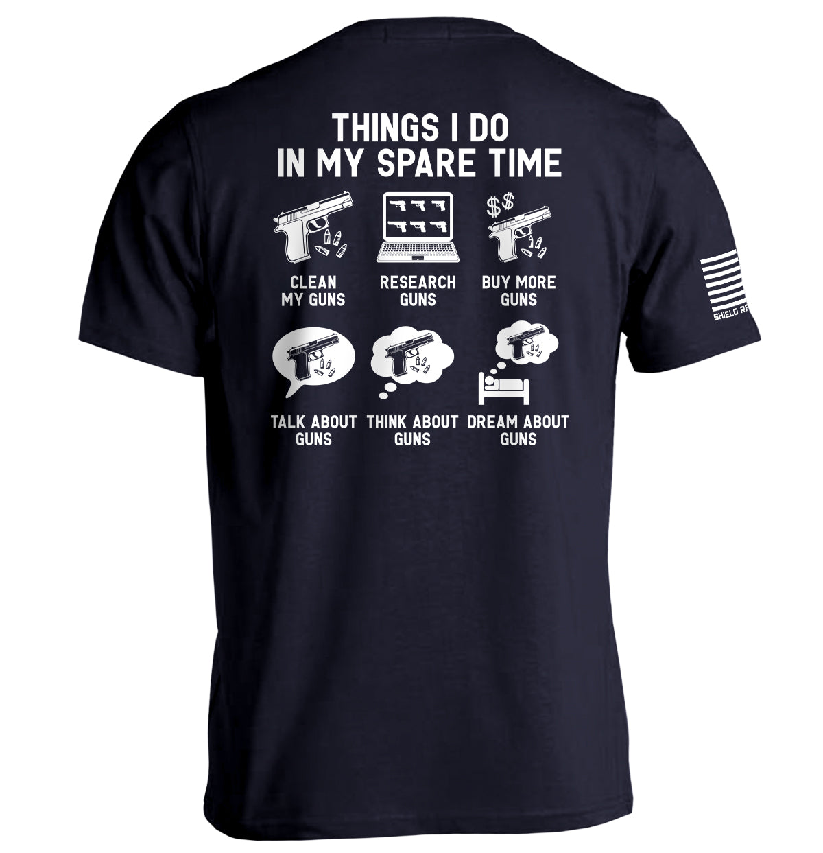 Things I Do In My Spare Time Guns - Aaria Tees Aaria Tees