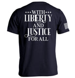 With Liberty And Justice For All Aaria Tees