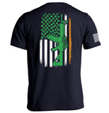 AR15 Irish American Flag (Back Print) Aaria Tees