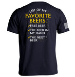 List of My Favorite Beers Aaria Tees