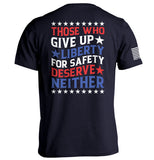 Those Who Give Up Liberty For Safety Aaria Tees