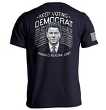 Keep Voting Democrat Ronald Reagan Aaria Tees