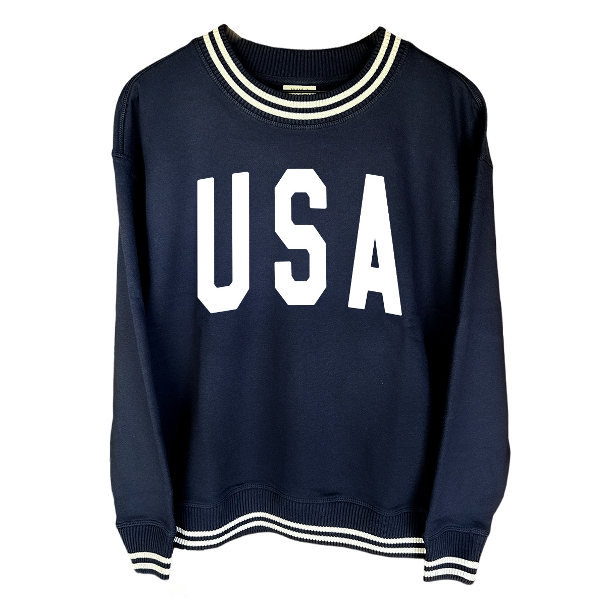 USA Collegiate Solid White (Front) - Aaria Tees Aaria Tees