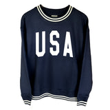 USA Collegiate Solid White (Front) - Aaria Tees Aaria Tees