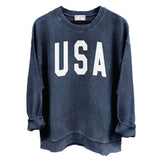 USA Collegiate Solid White (Front) - Aaria Tees Aaria Tees