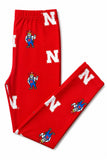Nebraska Red Herbie Husker Leggings - Aaria Tees Aaria Tees