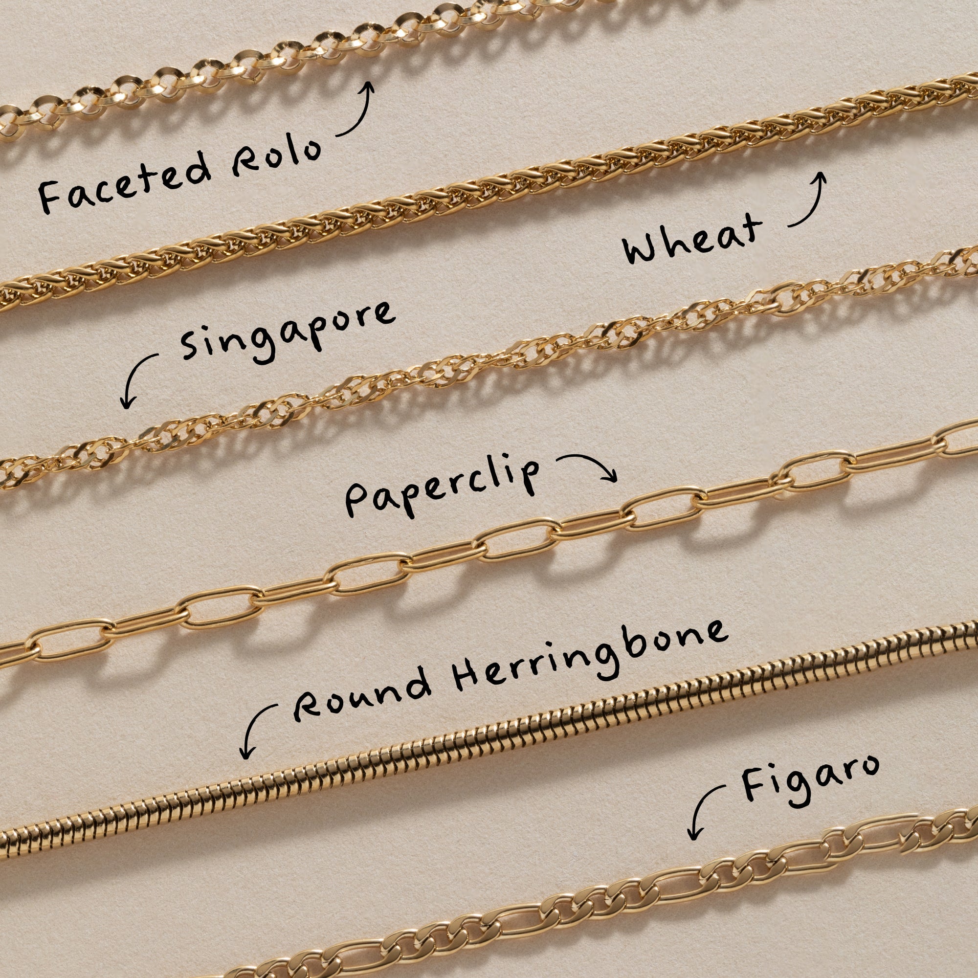 Figaro Charm & Layering Necklace - Aaria Tees Aaria Tees