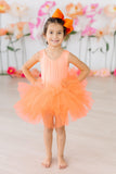 Neon Coral Tank Tutu Leotard - Aaria Tees Aaria Tees