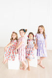 Neon Floral S/S Pocket Twirl Dress - Aaria Tees Aaria Tees