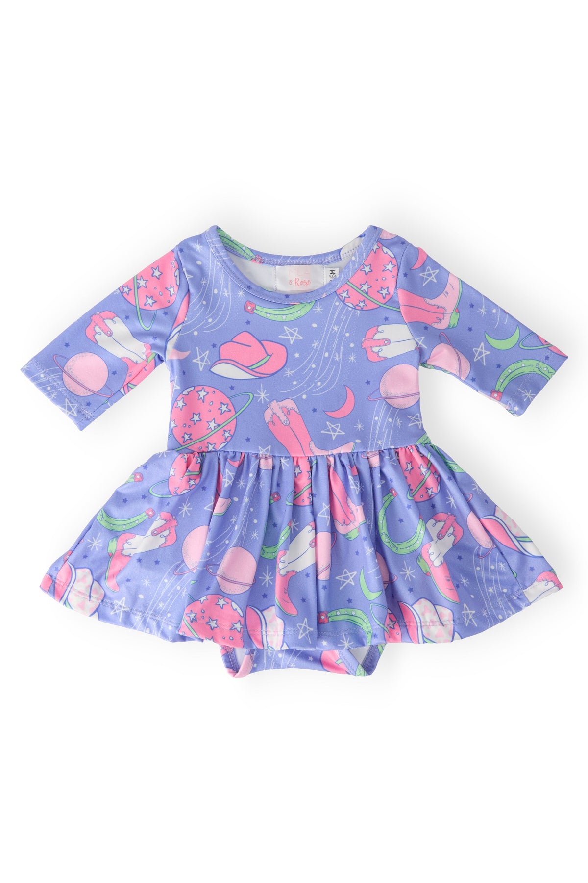 SALE Neon Moon 3/4 Sleeve Twirl Bodysuit - Aaria Tees