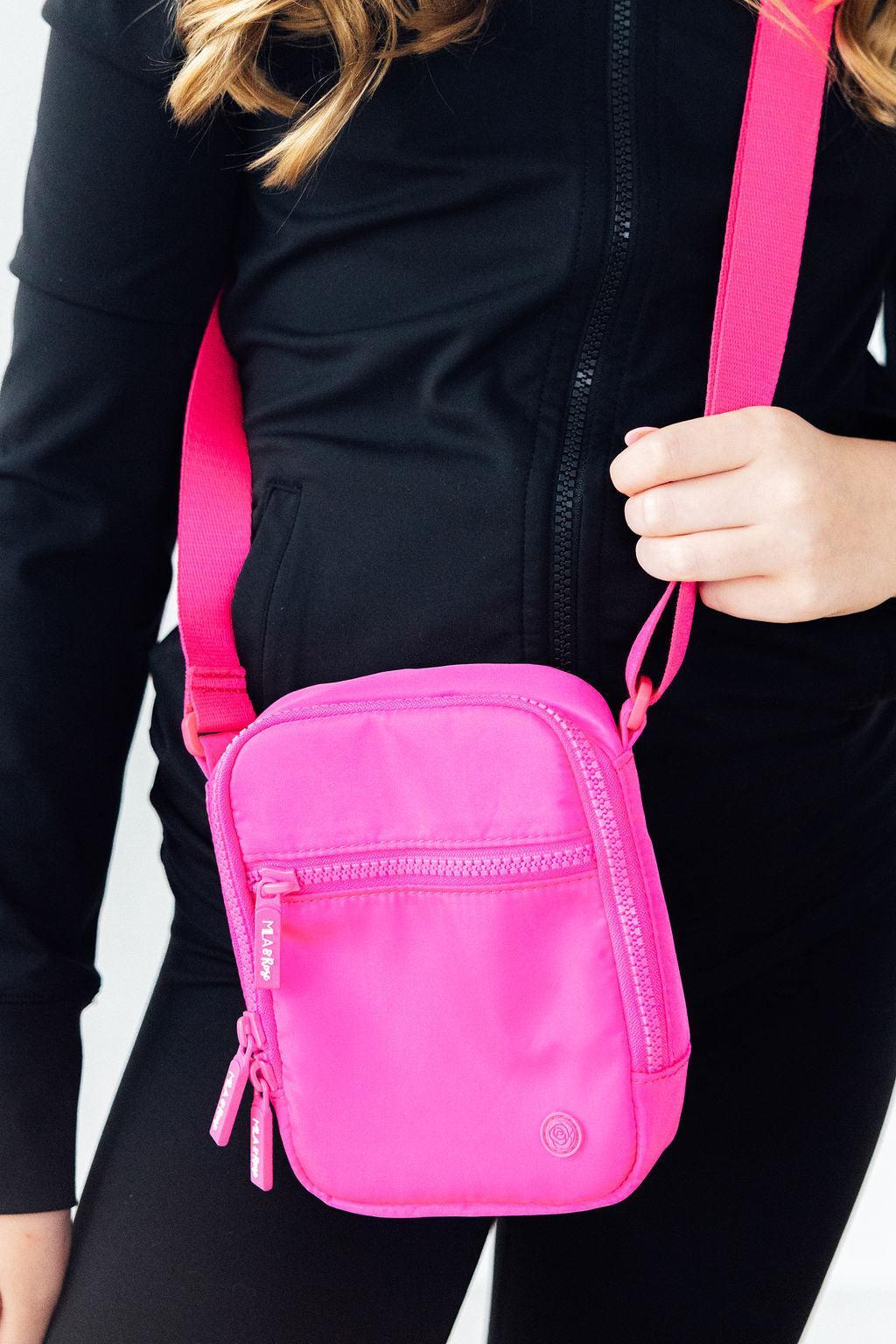 Neon Pink Crossbody Bag - Aaria Tees Aaria Tees