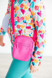 Neon Pink Crossbody Bag - Aaria Tees Aaria Tees