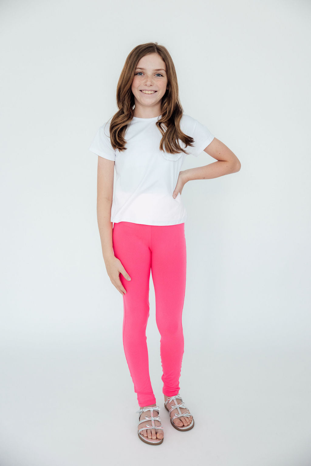 Neon Pink Leggings - Aaria Tees Aaria Tees