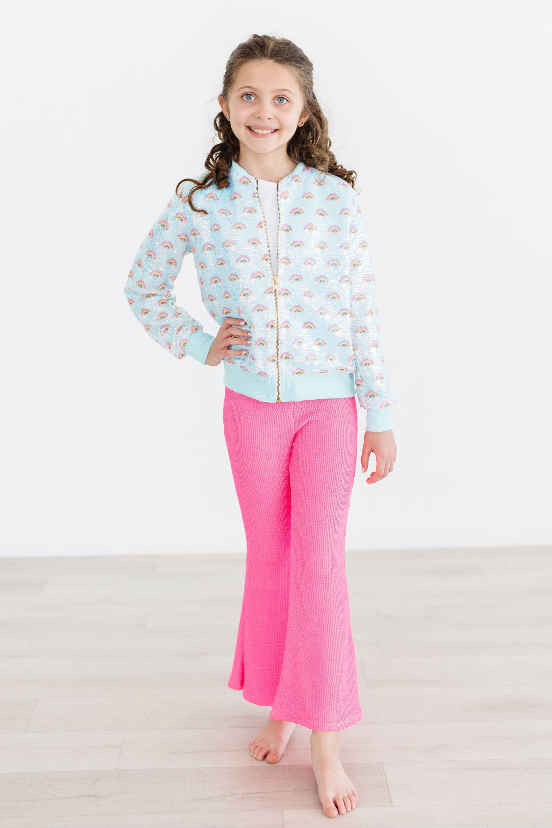 Neon Pink Scrunchy Bells - Aaria Tees Aaria Tees