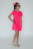 Neon Pink T-Shirt Dress - Aaria Tees Aaria Tees