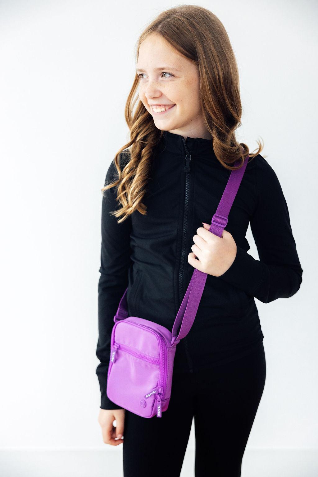 Neon Purple Crossbody Bag - Aaria Tees Aaria Tees