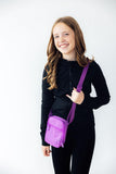 Neon Purple Crossbody Bag - Aaria Tees Aaria Tees