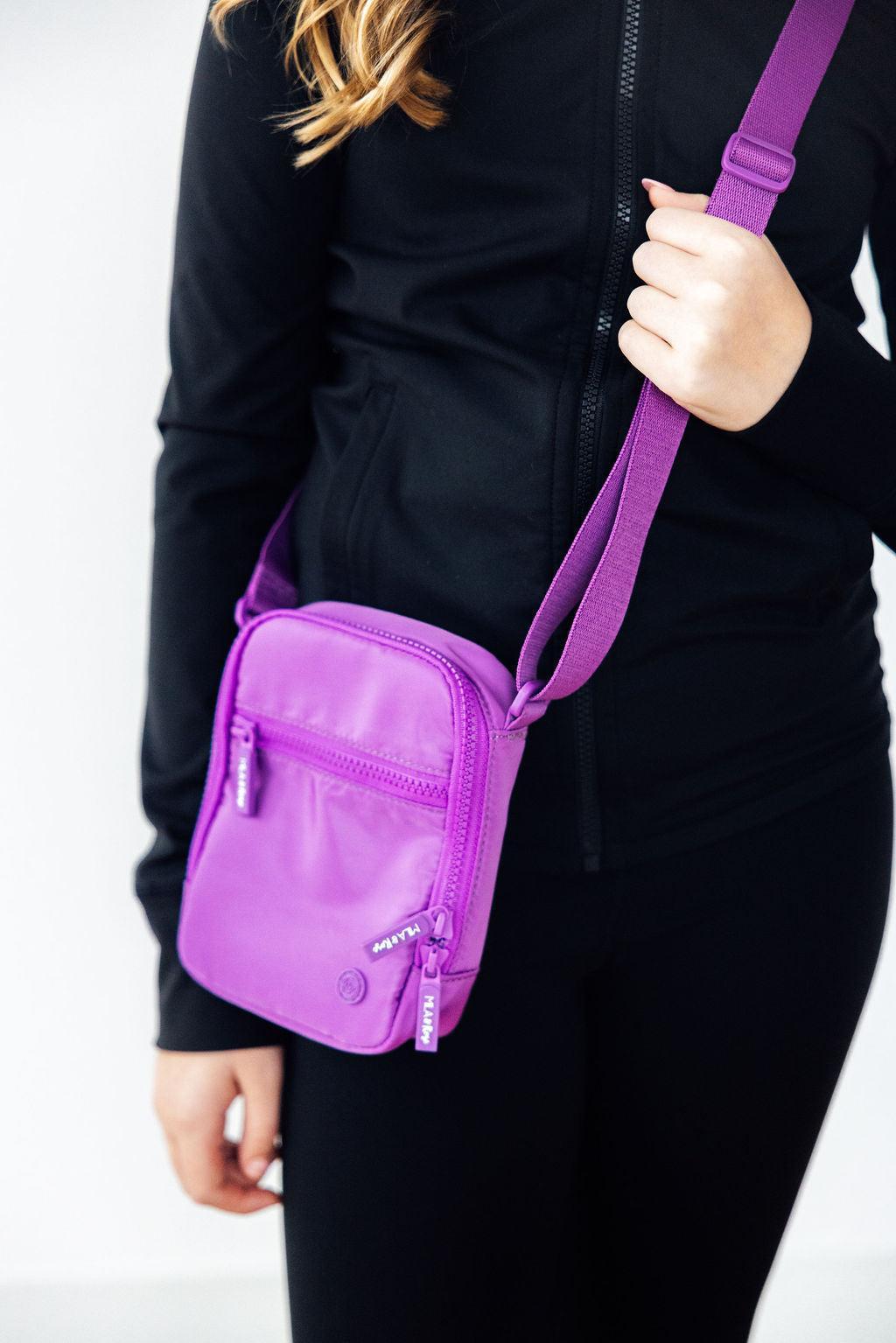 Neon Purple Crossbody Bag - Aaria Tees
