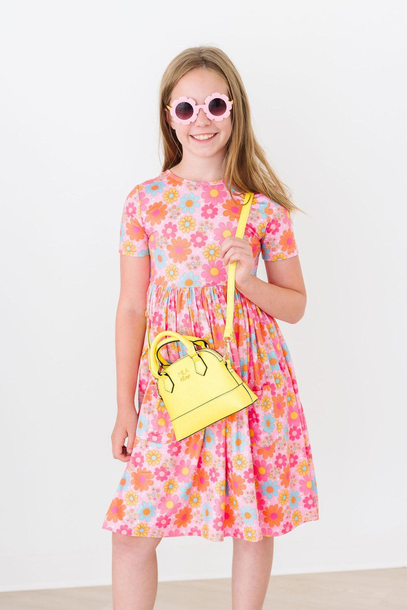 Petal Pop S/S Pocket Twirl Dress - Aaria Tees Aaria Tees