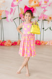 Neon Yellow Glitter Girl's Crossbody Purse - Aaria Tees Aaria Tees